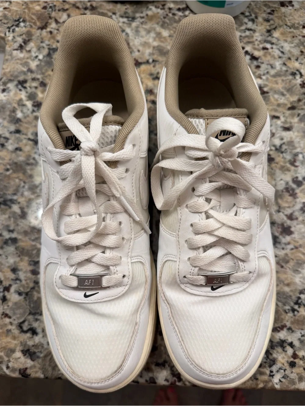 Nike Men’s Air Force 1 Low White with Tan Liner